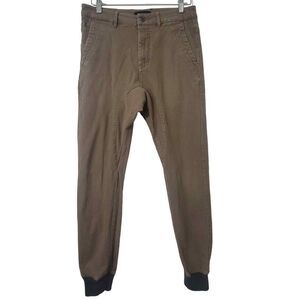 Zanerobe‎ Dynamo Beige Khaki Jogger Pants Mens 30 Pockets Casual Contemporary